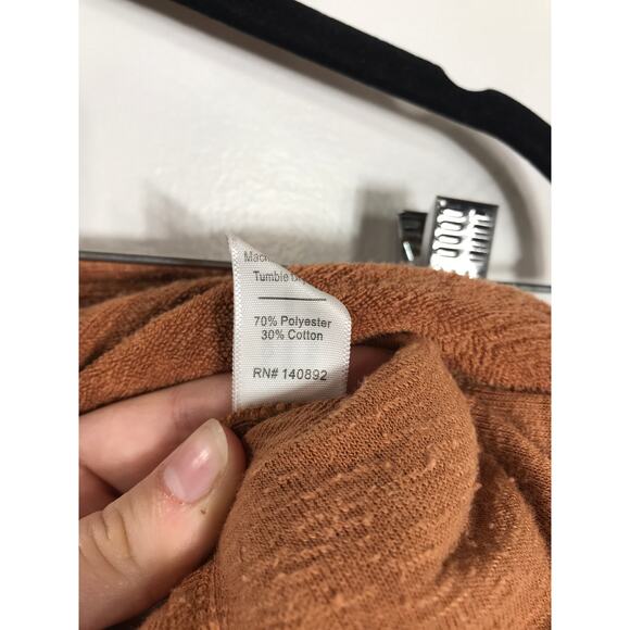 Marine Layer Set Women's Terry Out Resort Top Shorts Brown Casual Relaxed Vaca - Picture 10 of 16